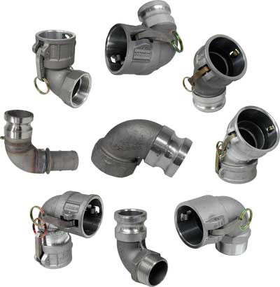 45° 90° adapter coupling elbows